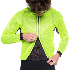 Epic Rainy Jacket Fluo Yellow Detail 1