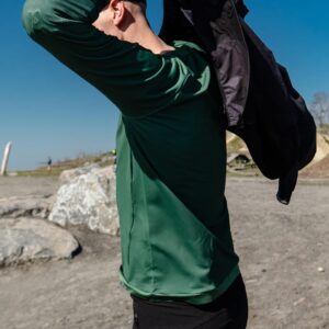 Off Road Tech Jersey 3 4 Green Olive 3