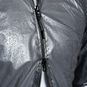 Rainyjacketblack Double Sidedzipper