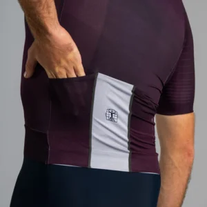 Epic Jersey Burgundy Red 3 Back Pockets