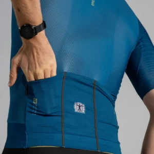 Epic Ultralight Jersey Petrol Blue 3 Back Pockets