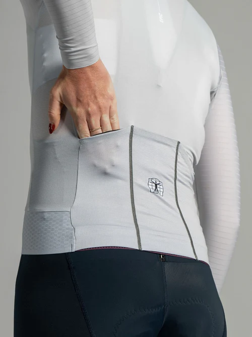 Epic Long Sleeve Jersey Cool Grey 3 Back Pockets Women