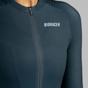 Epic Long Sleeve Jersey Graphite Blue Race Position Fit Women