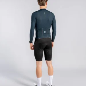 Epic Long Sleeve Jersey Graphite Blue Silhouette Back