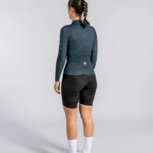 Epic Long Sleeve Jersey Graphite Blue Silhouette Back Women