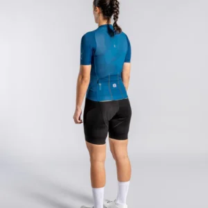 Epic Ultralight Jersey Petrol Blue Silhouette Back Women