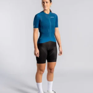 Epic Ultralight Jersey Petrol Blue Silhouette Front Women