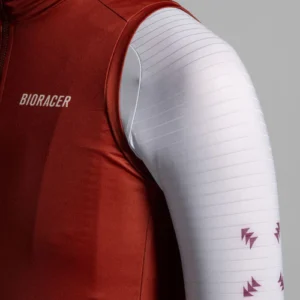 High Collar Gilet Terra Cotta Women