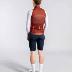 Silhouette Back Gilet Terra Cotta Women