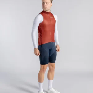 Silhouette Front Gilet Terra Cotta