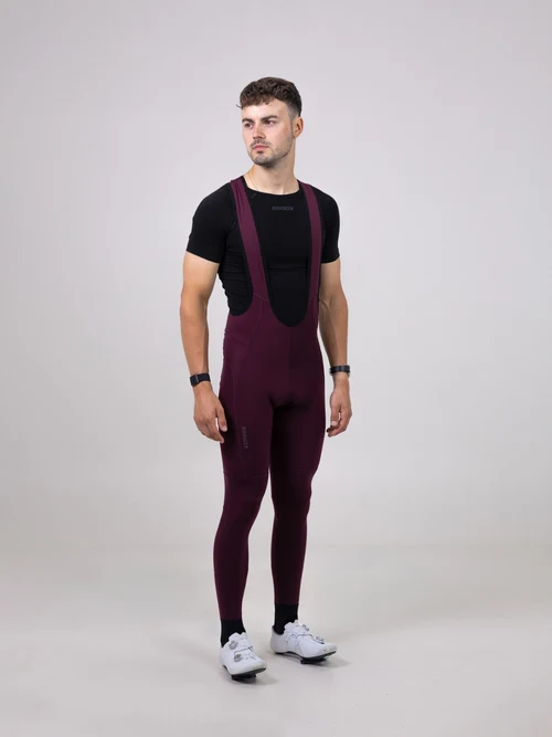 Silhouette Front Tempest Light Bibtights Wine Red 1