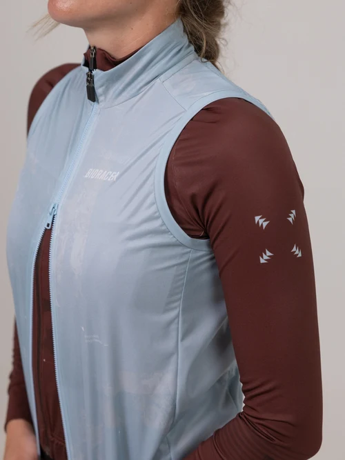 Wind Gilet Static Double Ziper Women